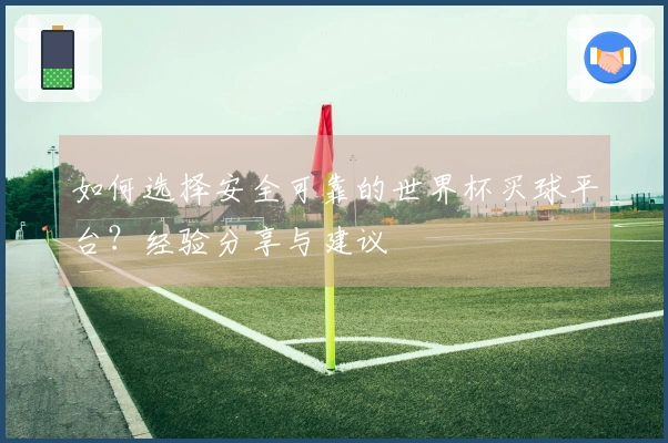 如何选择安全可靠的世界杯买球平台？经验分享与建议