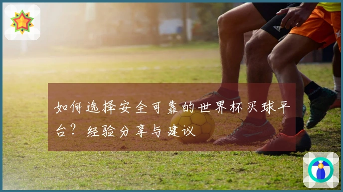 如何选择安全可靠的世界杯买球平台？经验分享与建议